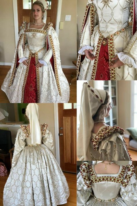 Renecansse Dress, 1400s Dresses, 1500s Dress, Tudor Clothing, Elizabethan Gown, Elizabethan Clothing, Elizabethan Dress, 1500s Fashion, Elizabethan Costume