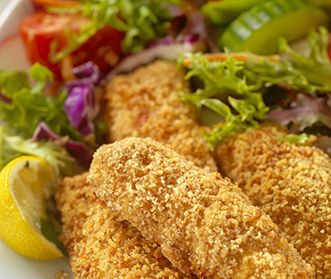 Oven-baked nutty fish sticks Fish Recipes For Diabetics, Breaded Fish Recipe, Breaded Fish, Haddock Recipes, Recipes With Parmesan Cheese, Recipes For Diabetics, Recetas Puertorriqueñas, Fish Recipes Baked, Baked Fish Recipes