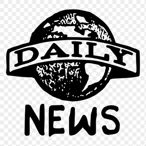 Newspaper Logo Design Ideas, Daily News Logo, News Logo Design Ideas, Journalism Logo, News Logo Design, News Sticker, Band Shirt Ideas, Newspaper Ideas, Newspaper Club