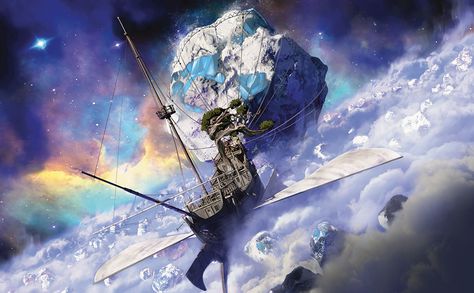 Astral Sea, Monster Book, Flying Ship, Space Whale, Dm Screen, Deck Layout, Mythical Creatures Fantasy, D D Character Ideas, Astral Plane