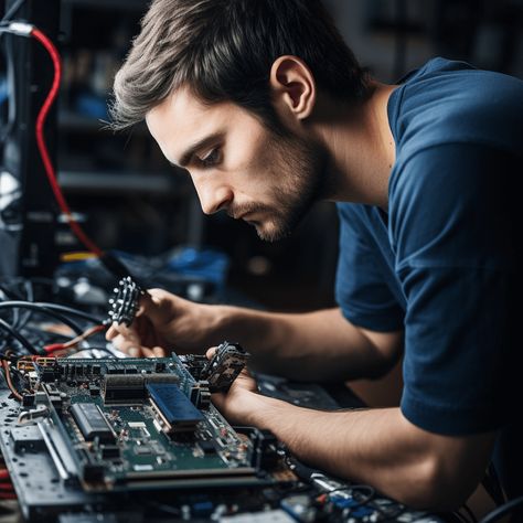 Image of a technician repairing computer in Moorooka Computer Hardware Wallpaper, Laptop Wallpaper Quotes, Laptop Service, Inspirational Smile Quotes, Computer Repair Services, Hardware And Software, Computer Service, Pc Repair, Web Programming