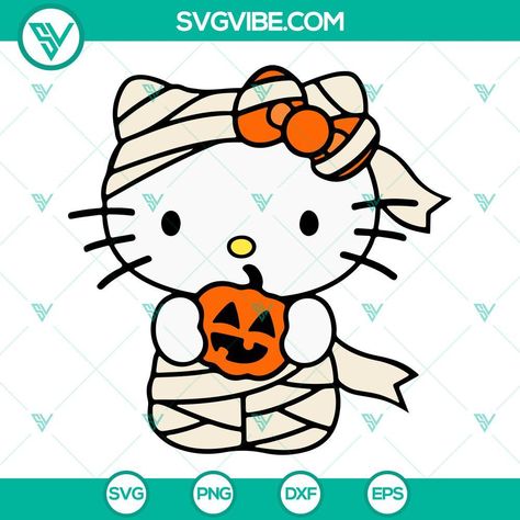 Halloween Hello Kitty SVG Download Bundle, Hello Kitty Pumpkin SVG Download, Boo These design files can be utilized by individuals to craft logos or graphics. Halloween SVG Files , Are you pursuing clip art that stands out for its uniqueness and charm and upholds the highest quality standards for your projects? Your quest concludes here! It is ideal for many applications, such as embellishing t-shirts, decorating scrapbooks, creating vinyl wall decorations, crafting stickers, designing invitatio Mummy Hello Kitty, Kawaii Svg, Hello Kitty Svg, Kitty Pumpkin, Hello Kitty Pumpkin, Halloween Svg Files, Halloween Kitty, Halloween Apparel, Stickers Halloween