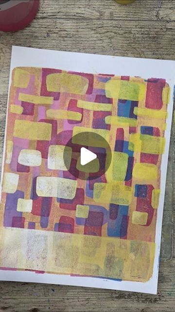 Kari Mixed Media on Instagram: "Making a stencil for today's #gelprintjanuary2024 prompt. @taniaahmed #gelprintjanuary #gelliplateprinting #stencilart #stencilstuff #printmakingprocess #paperarts #gelprints #karigibsonart" Gelli Plate Watercolor, Gelli Plate Stencils, Jelli Printing, Mixed Media Art Ideas, Gelli Painting, Gelly Plate, Gelli Printing Tutorials, Gelli Printing Techniques, Gel Prints