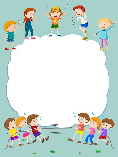 Download the Border template with happy kids playing in background 431474 royalty-free Vector from Vecteezy for your project and explore over a million other vectors, icons and clipart graphics! Flower Crafts Kids, Kindergarten Portfolio, Colorful Borders Design, Border Templates, Physical Activities For Kids, Cute Borders, School Frame, Doodle Frames, Kids Doodles