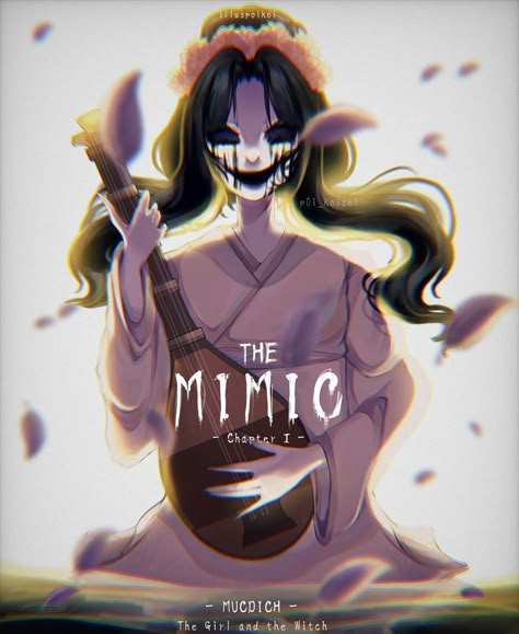 Hachishakusama Fan Art, The Mimic Fanart, Mimic Fanart, Japanese Urban Legends, Japanese Myth, Gothic Images, The Mimic, Scary Games, Wallpaper Iphone Neon