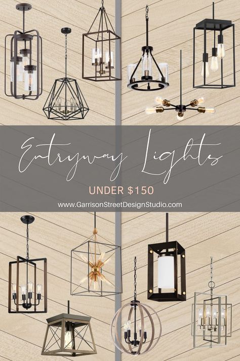 Entryway Pendant Light Farmhouse, Hanging Hallway Lights, Industrial Foyer Lighting, Matte Black Foyer Light, Industrial Chandelier Entryway, Hall Chandelier Entryway, Light Fixture For Staircase, Modern Farmhouse Entry Chandelier, Hanging Farmhouse Lights