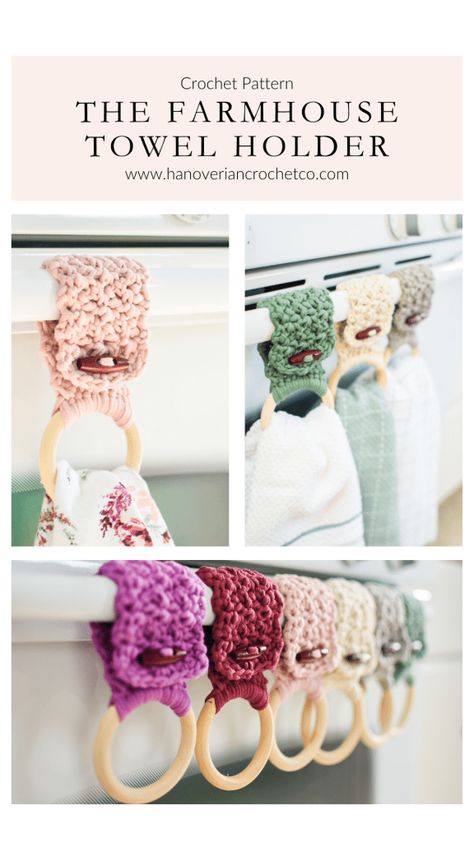 Crochet Stove Towel, Dish Towel Holder Crochet, Crochet Kitchen Towel Holder Pattern Free, Towel Holders Crochet Free Pattern, Crochet Ring Towel Holder, Crochet Towels Kitchen Free Pattern, Easy Crochet Dish Towel Free Pattern, Crochet Hanging Dish Towels Pattern Free, Crochet Towel Rings Free Pattern