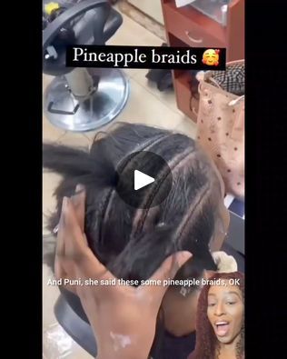 Watch This Amazing Pineapple Knotless Braids Hair Transformation ☺️☺️☺️☺️☺️ #fypシ #knotlessbraids #hairtransformation #hair #beauty #hairstylist #braids... | By Mane Attractions Virgin Hair /Weaving  SalonFacebook Pineapple Knotless Braids, Hair Weaving, Braids Hair, Knotless Braids, Hair Transformation, Virgin Hair, Weave Hairstyles, Braided Hairstyles, Hair Stylist