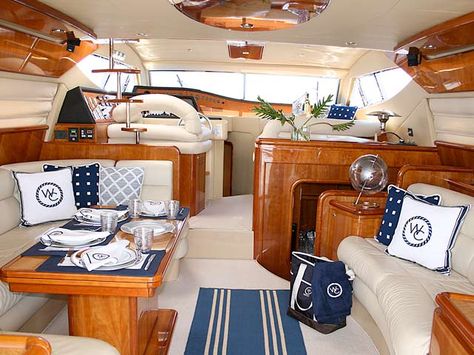 Ferretti Yacht, Yacht Interior Decor, Money Billionaire, Rich Wealthy, Boat Interior Design, Sailboat Interior, Sailboat Decor, Boat Interiors, Yacht Interior Design