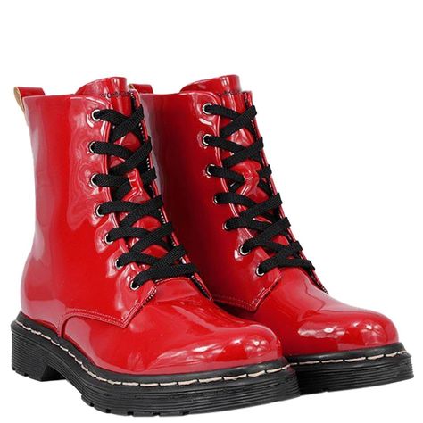 Red Boots Aesthetic, Homestuck Outfits, Descendants Fashion, Cassandra Troy, Red Combat Boots, Descendants Dr, Disney Character Outfits, Alt Clothes, Beautiful Heels