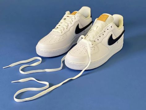 How to lace up your sneakers 3 different ways for unique looks — a step-by-step guide Lacing Shoes Unique, Shoe Lace Patterns Step By Step, How To Tie Laces, Nike Shoe Laces, Converse Chuck 70s, Best White Sneakers, Ways To Lace Shoes, Unique Looks, Lace Diy