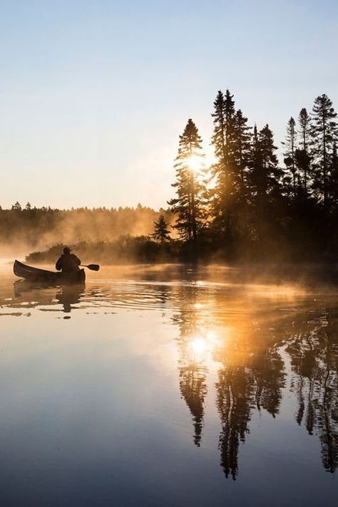 🌸🍀🌸 Tom Robinson, Misty Sunrise, Image Nature, Canoe And Kayak, The Wilderness, Lonely Planet, Sunrise Sunset, Beautiful World, The Great Outdoors