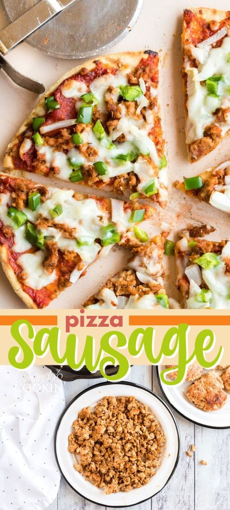 Homemade Pizza Sausage, Pizza Sausage Recipe, Sausage For Pizza, Homemade Sausage Pizza, Sausage Pizza Recipe, Pizza Sausage, Amazing Dinners, Italian Plates, Fennel Sausage