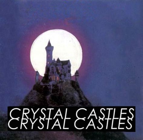 Crystal Castles Drawing, Crystal Castles Pfp, Crystal Castles Poster, Crystal Castles Aesthetic, Alice Glass, Castle Tattoo, Castle Drawing, Crystal Castles, Silly Bands