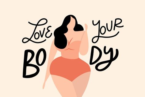 Body Positive Quotes, Body Positivity Art, Quotes Arabic, Love Your Body, Body Confidence, Body Positive, Loving Your Body, Body Love, Self Love Quotes