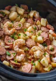 Crockpot Cajun, Sausage Crockpot Recipes, Coop Can Cook, Smothered Potatoes, بطاطس مهروسة, Sausage Crockpot, Vegetarian Crockpot Recipes, Crock Pot Recipes, Crockpot Soup Recipes