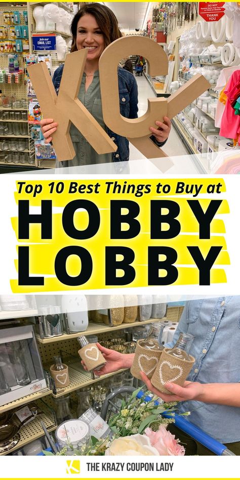 Are you wondering what are the top best things to buy at Hobby Lobby? Even though the famous 40% off coupon is gone, you can still find the best deals at Hobby Lobby, like wall decor, Hobby Lobby crafts, fabric, seasonal decorations, Hobby Lobby mirrors, lamps, DIY project supplies and other home decor if you know when to shop for the best price. We never ever buy anything for full price at The Krazy Coupon Lady, and neither should you! These are the shopping tips and Hobby Lobby hacks you need. Diy Crafts Hobby Lobby, Hobby Lobby Lamps, Hobby Lobby Hacks Diy, Hobby Lobby Living Room Wall Decor, Hobby Lobby Craft Ideas, Hobby Lobby Crafts Diy, Hobby Lobby Ideas, Hobby Lobby Mirrors, Diy Hobby Lobby