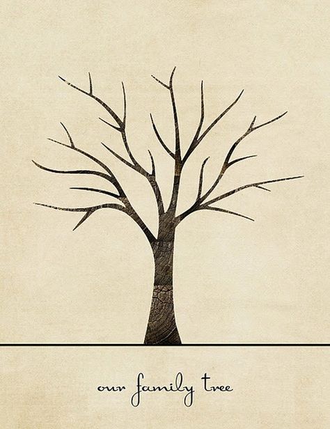 free tree printable | Family Tree craft Template Ideas | Family Holiday A Drawing, Family Time, Family Tree, A Tree, Black