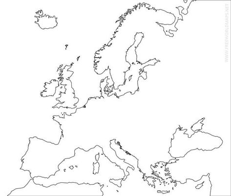 Map Of European Countries, Map Of Europe Printable, Europe Map Printable, Maps Of Europe, World Map Europe, Map Of Europe, European Map, Physical Map, Map Outline