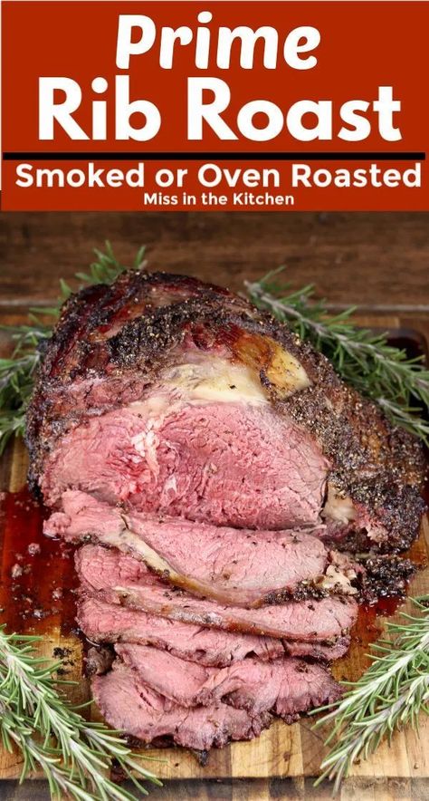 Easy recipe for delicious Prime Rib with a simple garlic rub. Step by step instructions for the grill or oven roasting for tender, juicy melt in your mouth prime rib roast. Prime Rib Roast Recipe Ovens, Easy Prime Rib, Boneless Prime Rib Recipe, Grilled Prime Rib, Italian Accent, Prime Rib Roast Recipe, Boneless Ribs, Cooking Prime Rib, Rib Roast Recipe