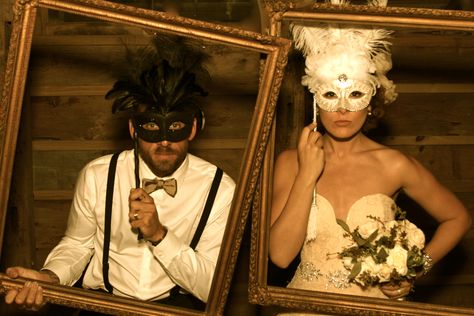 Masquerade Photos - Wedding Photobooth Mascara Party, Mascarade Wedding, Mascarade Party, Mardi Gras Wedding, Masquerade Party Decorations, Masquerade Prom, Masquerade Ball Party, Mardi Gras Centerpieces, Masquerade Theme