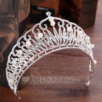 [US$ 13.99] Beautiful Rhinestone/Alloy Tiaras With Rhinestone (042123427) Royalty Dresses, Princess Tiaras, Princess Story, Quinceanera Jewelry, Writing Room, Crystal Crown Wedding, Wedding Hair Head Piece, Wedding Hair Jewelry, Hollywood Hair