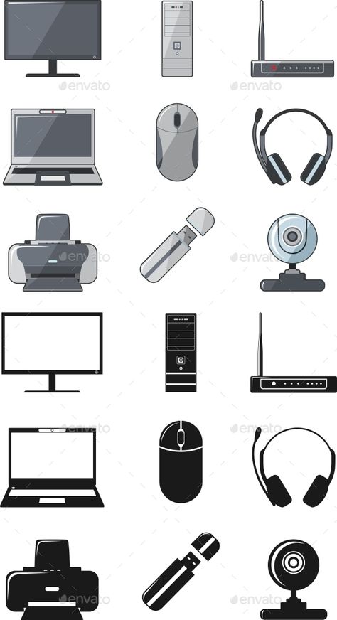 System Unit Computer Drawing, Ict Logo, Homemade Garden Decorations, English Worksheets For Kindergarten, Computer Drawing, Computer Vector, Business Vector Illustration, Digital Computer, Uninterruptible Power Supply