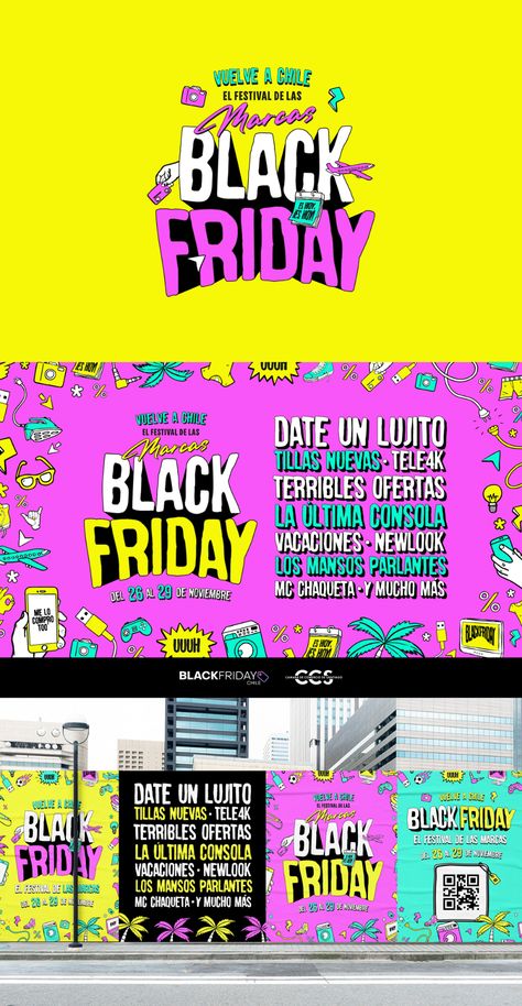 BLACK FRIDAY Chile on Behance Black Friday Ads Design, Black Friday Design Ideas, Black Friday Illustration, Black Friday Logo, Black Friday Design, Fun Graphics, Kids Dishes, Friday Fun, Black Friday Ads