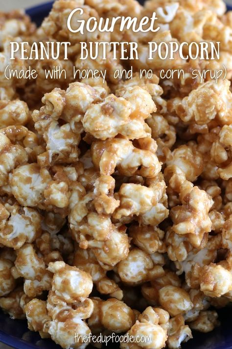 Popcorn Balls Without Corn Syrup, Popcorn Peanut Butter, Honey Popcorn Recipes, Honey Butter Popcorn, Healthy Popcorn Balls, Snowstorm Popcorn, Flavoured Popcorn Recipes, Carmel Corn With Karo Syrup, Leftover Popcorn Recipes