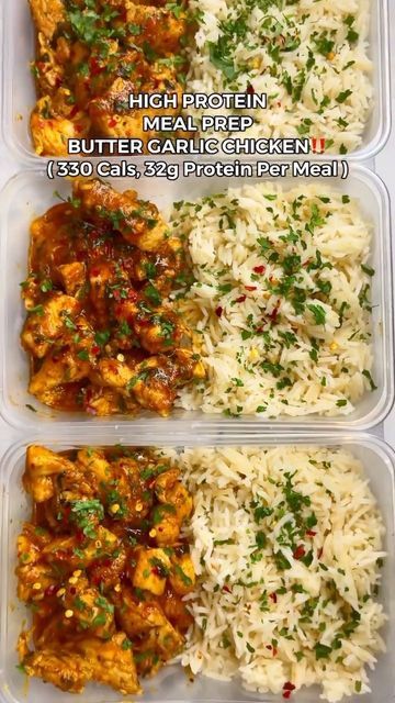 Zack Chug, Portion Meals, Butter Garlic Chicken, Pieces Season, Cheap Meal Prep, Protein Ideas, Easy High Protein Meals, Protein Meal Prep, Bulking Season