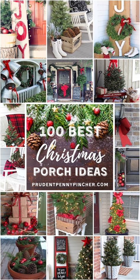 100 Best Christmas Porch Decorations #Christmas #ChristmasDecorations #ChristmasDecor #DIY #ChristmasPorches #PorchDecor #holidays Diy Christmas Signs, Christmas Porch Ideas, Christmas Porch Decorations, Diy Gifts For Christmas, Diy Christmas Door Decorations, Diy Christmas Door, Christmas Porch Decor Ideas, Christmas Signs Diy, Outside Christmas Decorations