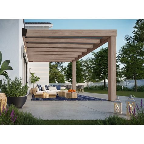 When you love your surroundings, you’re naturally drawn to spend more time in them. The Helsinki Wood Patio Cover embodies this, striking that perfect blend of practical and beautiful. Wood Pergola Design, Modern Pergola Designs, Wooden Patio, Wooden Patios, Modern Pergola, Wood Pergola, Pergola Design, Patio Cover, Bedroom Wall Paint