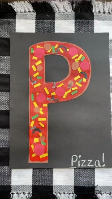 Craft Letter A, P Is For Pizza, P Craft, Letter P Crafts, Crafts Classroom, Preschool Letter Crafts, Alphabet Crafts Preschool, Abc Crafts, Preschool Letter