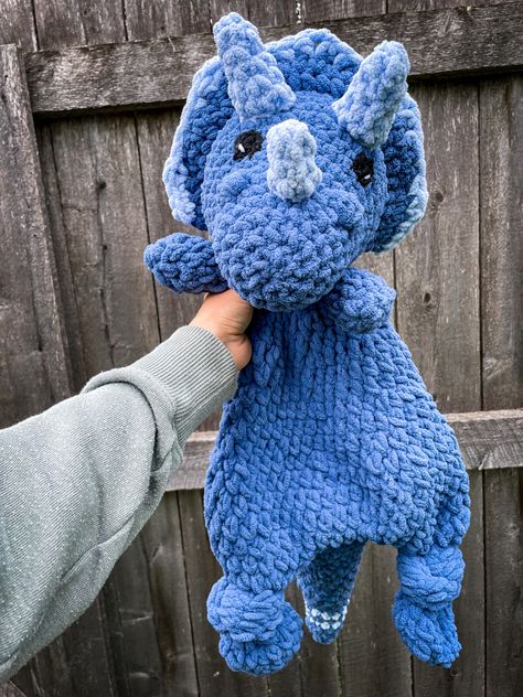 Crochet Dinosaur Pattern Free, Snuggler Pattern, Crochet Lovey Free Pattern, Crochet Dinosaur Patterns, Lovey Pattern, Crochet Lovey, Crochet Dinosaur, Plushie Patterns, Crochet Cow