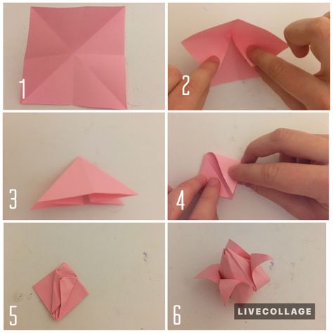 18 Easy Ways How To Make Paper Flowers Step By Step With Pictures Origami Instructions Easy, Origami Lily, Easy Origami Flower, Paper Flower Centerpieces, Paper Flowers Diy Easy, Tissue Paper Flowers Diy, Origami Patterns, Mothers Day Crafts For Kids, How To Make Paper Flowers