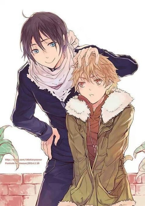 Yato Yukine | Noragami the most spectacularly cute bromance/father-son relationship ever<3 Noragami Ova, Yato X Hiyori, Noragami Bishamon, Noragami Hiyori, Noragami Cosplay, Noragami Manga, Yukine Noragami, Yato And Hiyori, Yato Noragami