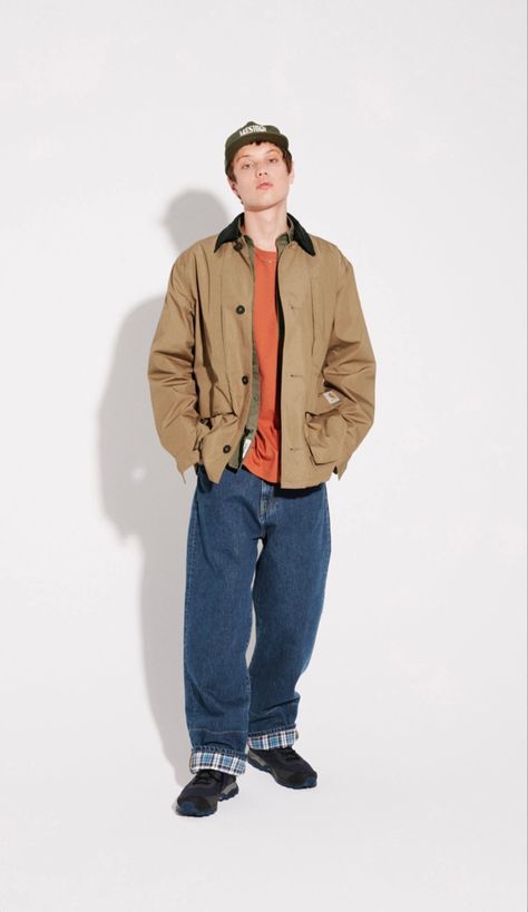 Carhartt Chore Coat, Preppy Beach, Chore Coat, Fall Winter 2024, Spring Summer 2023, Coat Outfits, Carhartt Wip, Mens Spring, Winter 2024