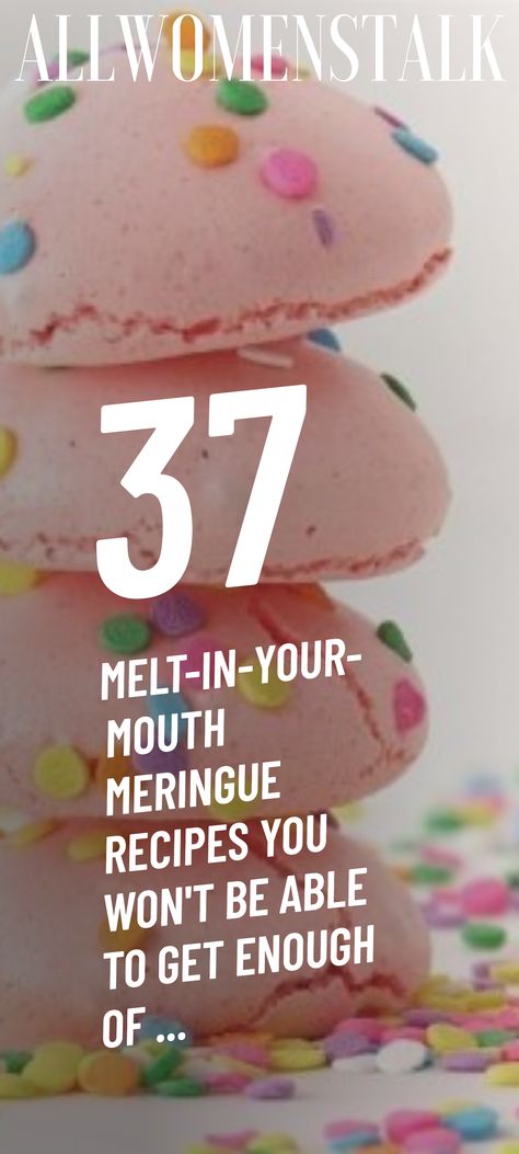 37 Melt-in-your-mouth Meringue Recipes You Won't Be Able to Get Enough of ... Meringue With Meringue Powder, Meringue Nests Recipe, Meringue Cookies With Meringue Powder, Meringue Pops Ideas, Meringue Pops Recipes, Merengue Recipe Easy, Merange Cookies Meringue, Marange Recipe, Cute Meringue Cookies