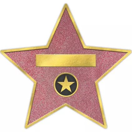 Customizable Hollywood Star Decals, 12in x 11in, 8ct - Awards Night Diy Hollywood Decorations, Walk Of Fame Stars, Hollywood Dance, Hollywood Cake, Hollywood Prom, Hollywood Party Decorations, Hollywood Birthday, Hollywood Party Theme, Vinyl Decoration