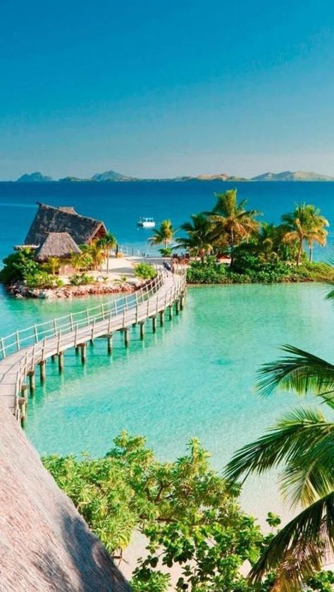 Island Paradise, Fiji one day I'm travelling to Fiji Fiji Hotels, Tropical Architecture, Ao Nang, Island Paradise, Crystal Blue, Beach Paradise, Krabi, Vanuatu, Pattaya