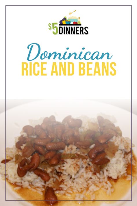 Dominican Rice and Beans - $5 Dinners | Recipes, Meal Plans, Coupons Dominican Rice And Beans Recipe, Dominican Rice And Beans, Dominican Rice, Rice Grits, Red Beans And Rice Recipe Crockpot, Kidney Beans And Rice, Dominicano Recipes, Spanish Recipe, 5 Dinners