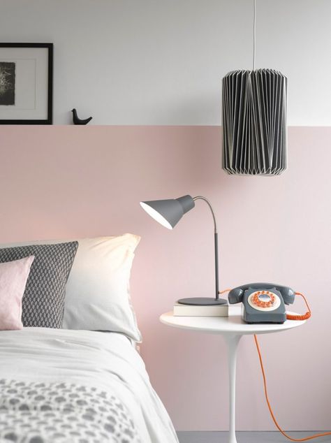 Bedroom Ideas Grey, Pink Bedside Tables, Grey Colour Scheme Bedroom, Pink Kids Bedrooms, Pink Gray Bedroom, Grey Bedroom Colors, Grey And Gold Bedroom, Grey Bed Frame, Teal Bedroom