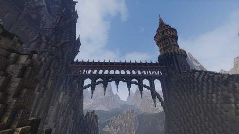 Mountain Castle Minecraft, Mc Castle, Minecraft Mountain Castle, Mountain Castle, Villa Minecraft, Minecraft Mountain, Castle Minecraft, Construction Minecraft, Minecraft Kingdom