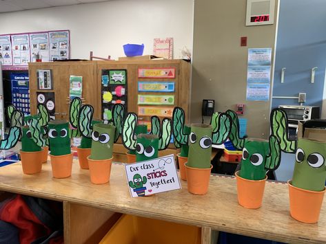 Cactus Classroom, Cactus Hotel First Grade, Computer Classroom Decor, Cactus Classroom Decor, Classroom Cactus Theme, Llama And Cactus Classroom Theme, Classroom Themes Cactus, Plants Classroom, Succulent Theme