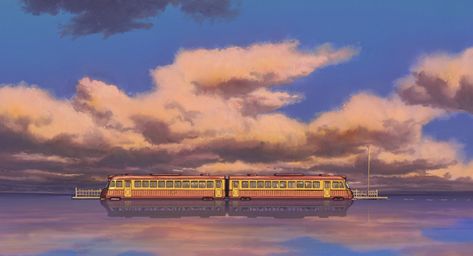 Why the train scene in Spirited Away is my favorite work by Miyazaki – blautoothdmand Art Studio Ghibli, Movie Color Palette, Famous Movie Scenes, Edmund Dulac, Studio Ghibli Background, Ghibli Artwork, Studio Ghibli Art, Ghibli Art, Ghibli Movies