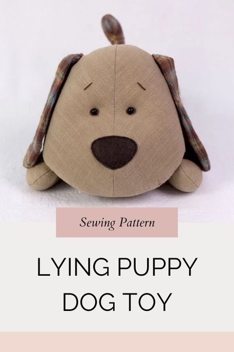 sewing toys patterns Puppy Stuffed Animal Pattern, Stuffed Puppy Sewing Pattern, Puppy Patterns Free Sewing, Easy Stuffed Animal Sewing Patterns Free, Stuffed Dog Pattern Free Sewing, Dog Stuffed Animal Pattern, Dog Plush Pattern, Cow Baby Blanket, Dog Sewing