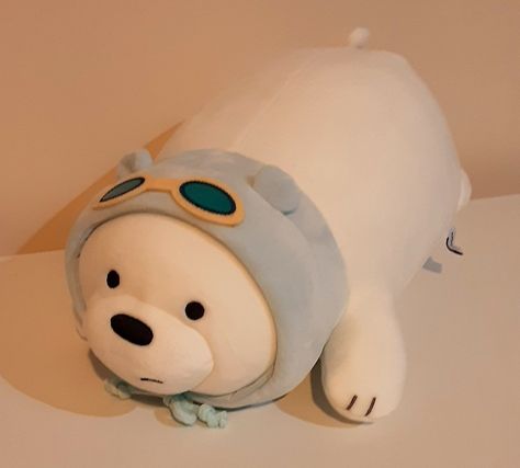 Stuffies We Bare Bears, Ice Bear Stuff Toy, We Bare Bears Stuff Toy, Ice Bear Plushie, Favorite Stuffies, Polar Bear Toy, Lovely Aesthetic, Stuff Toy, Beer Bear