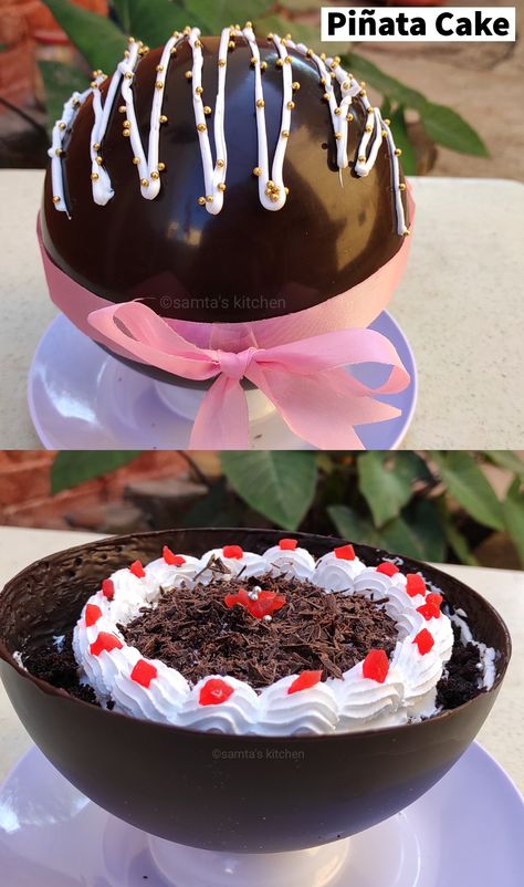 Pinata Cake For Valentines Day, Hammer Cake Ideas, Cake Bombshell, Chocolate Smash Cake With Hammer, Pinata Cake For Men, Sphere Cake Ideas, Pinata Cake Ideas, Pinata Cake Design, Hammer Cake