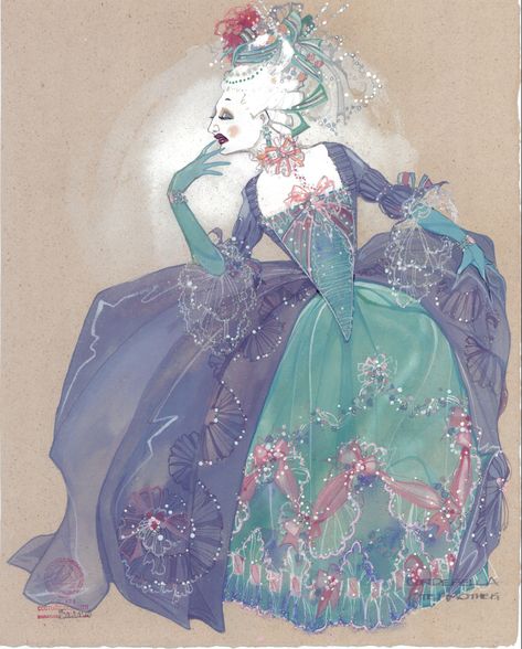 CINDERELLA NYCO Cinderella Character Design, Cinderella Redesign, Cinderella Illustration, Gregg Barnes, Cinderella Characters, Costume Sketches, Costume Illustration, Fairytale Gown, Art Costume