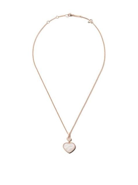 Chopard for Women | Fine Jewelry & Watches | FARFETCH US Long Diamond Necklace, Chopard Necklace, Chopard Jewelry, The Bling Ring, Pearl And Diamond Necklace, Hearts Necklace, Happy Heart, Small Heart, Diamond Pendant Necklace